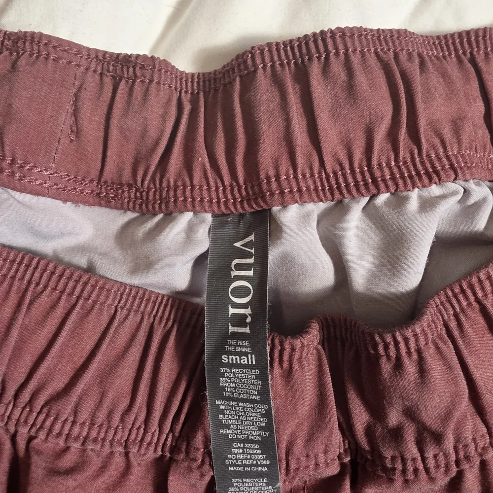 Vuori Men's Athletic Shorts in Mauve Rose - Picture 2 of 3